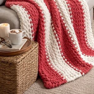 Chunky handmade blanket!